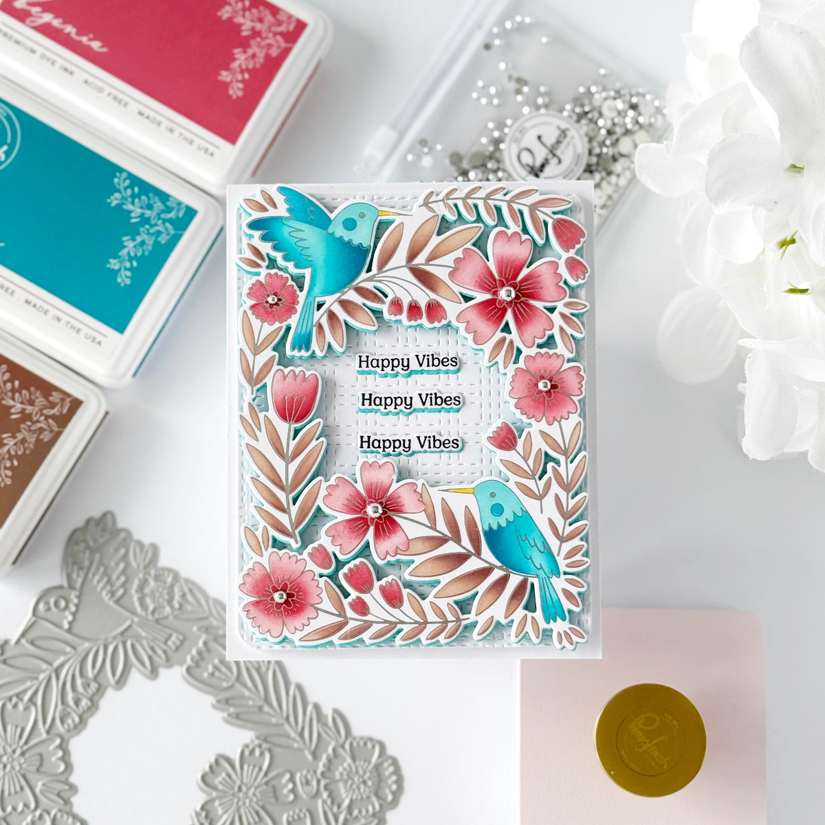 Stitched Basket Weave Coverplate die
