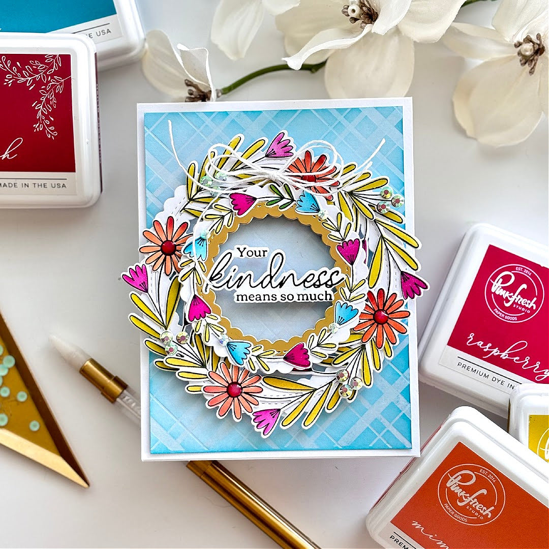 Berries & Blossoms cling stamp