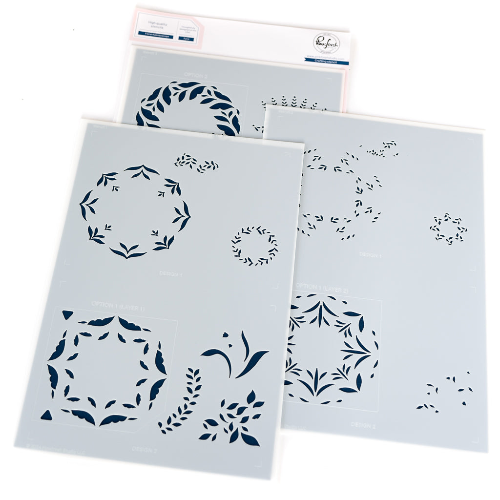 Floral Kaleidoscope stencil
