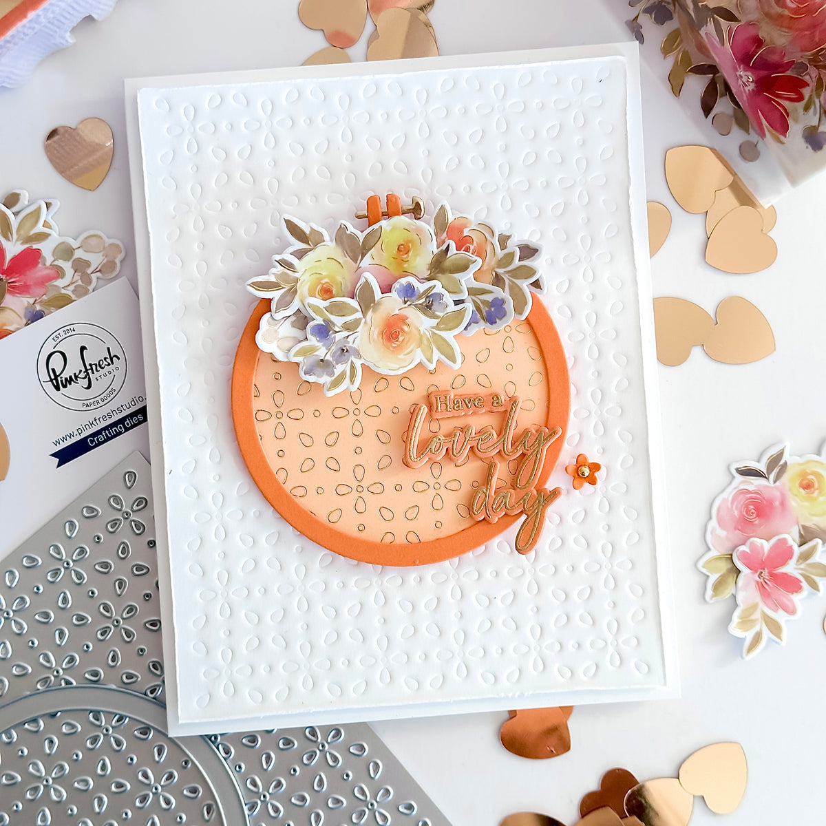 Floral Lattice coverplate die