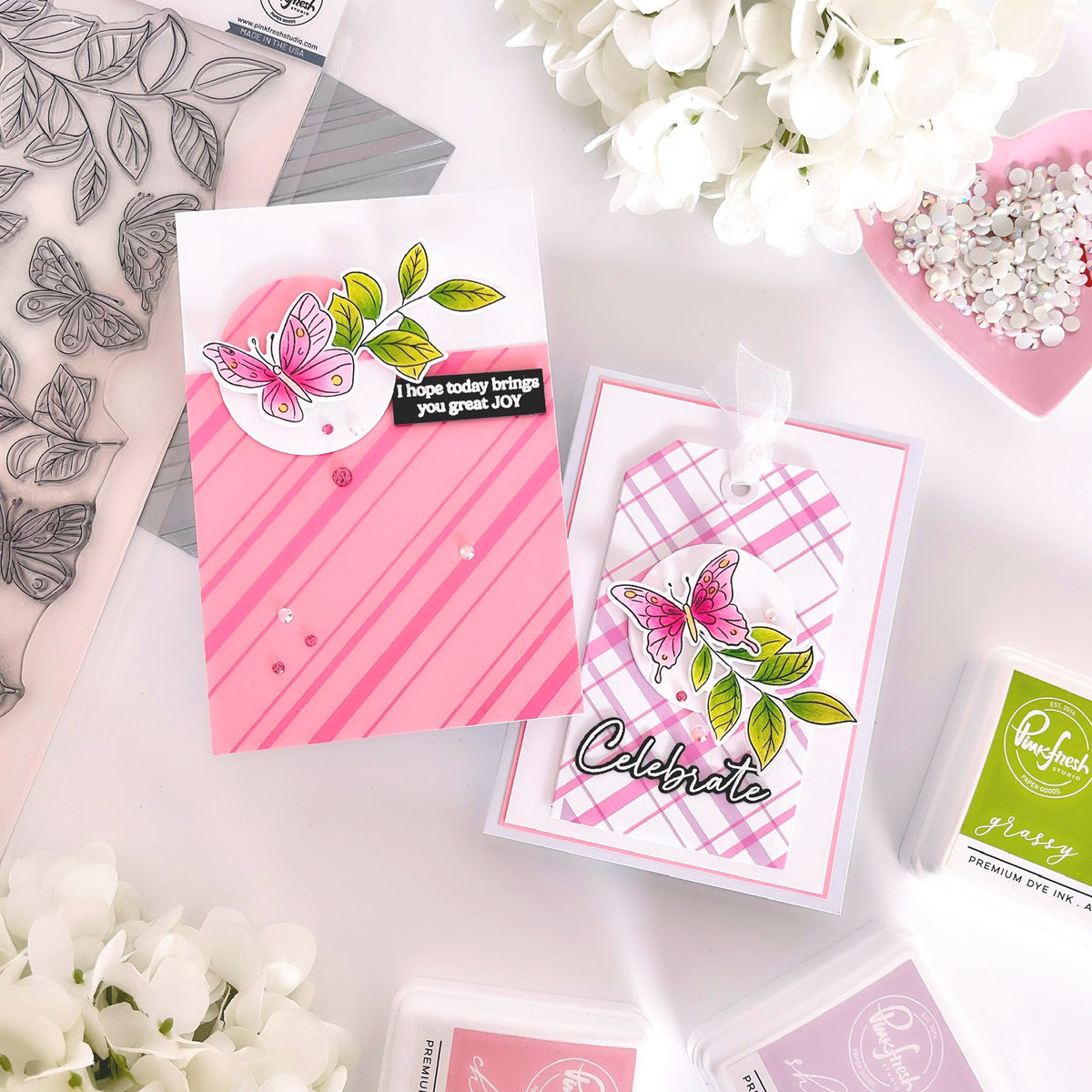 Fluttering Butterflies stamp