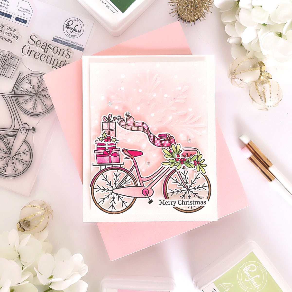 Holiday Bicycle stencil