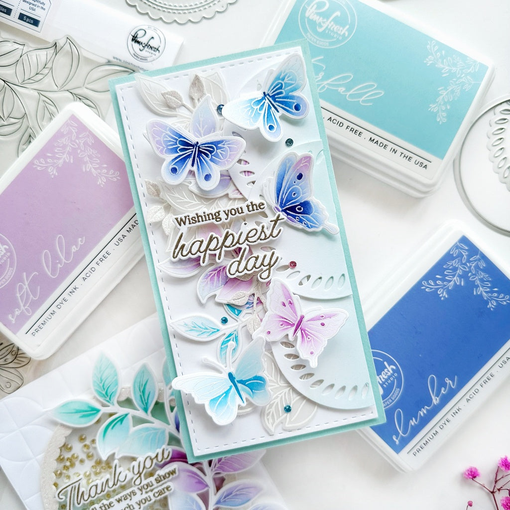 Fluttering Butterflies stamp