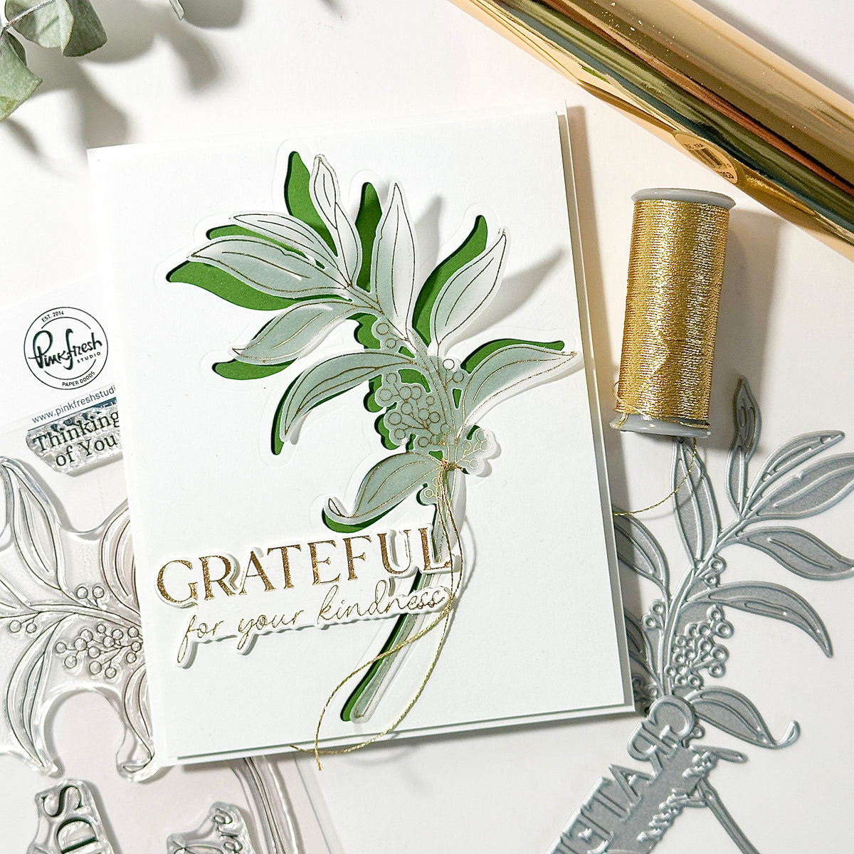 Grateful Greenery die