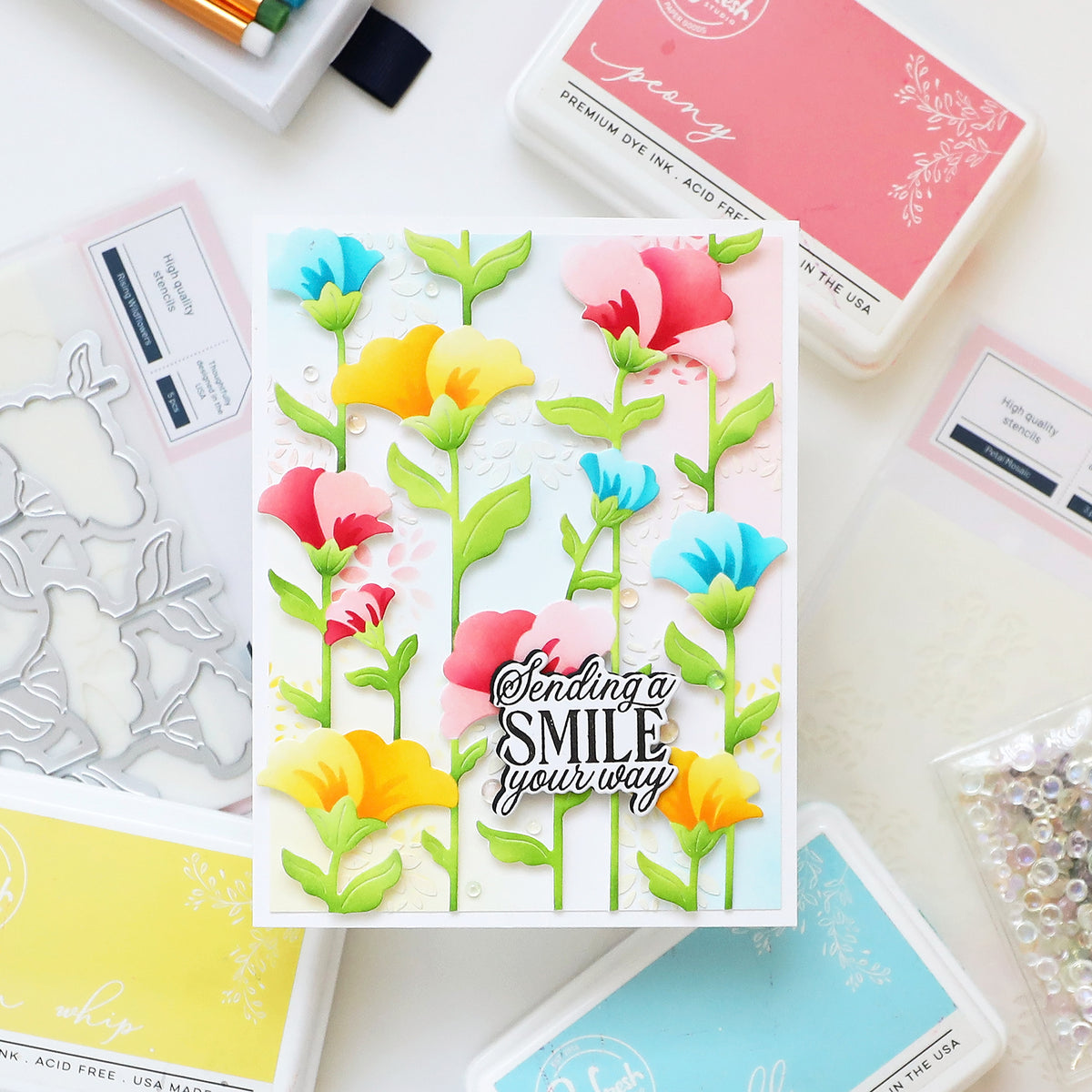 Petal Mosaic stencil