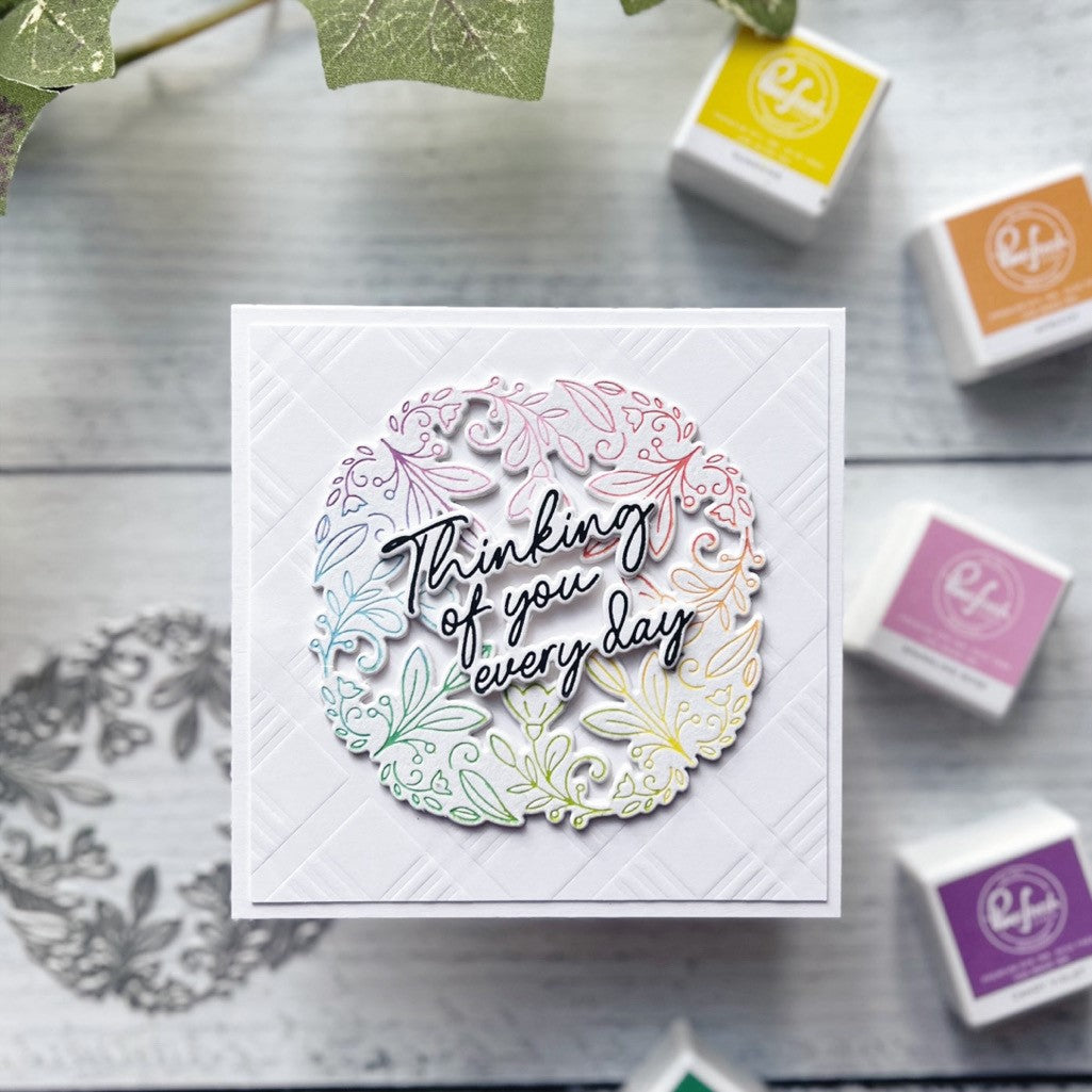 Floral Round Frame press plate