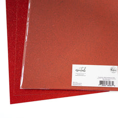 Essentials Glitter Cardstock: Ruby