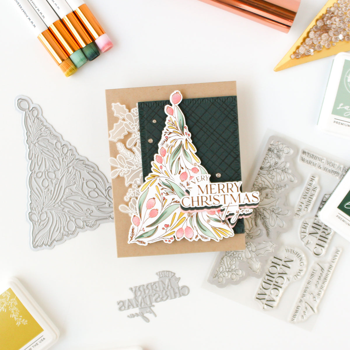 Festive Foliage Tree press plate