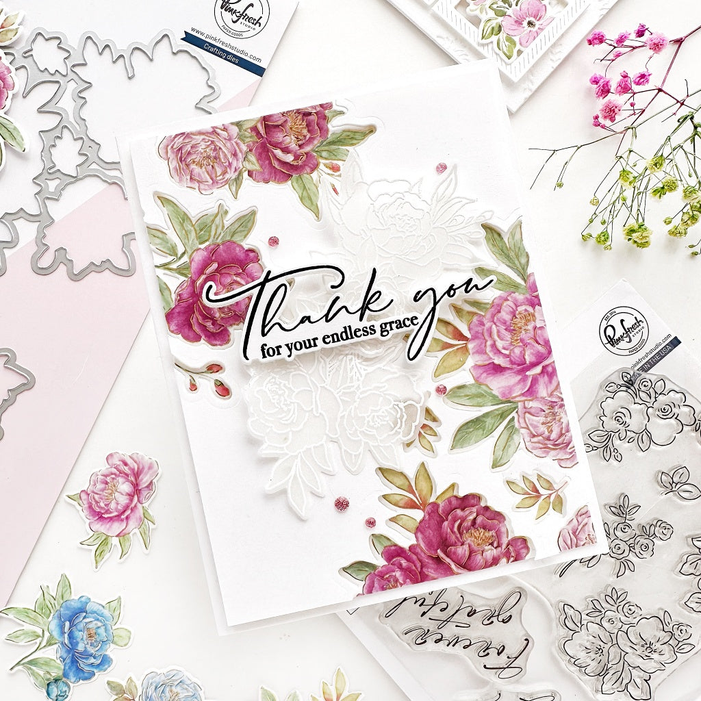 Peony Perfection stamp