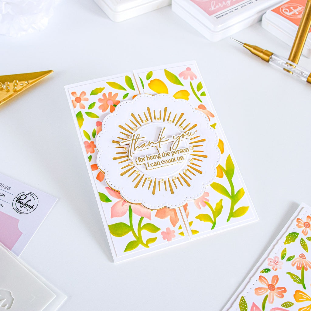 Wildflower Notes stencil