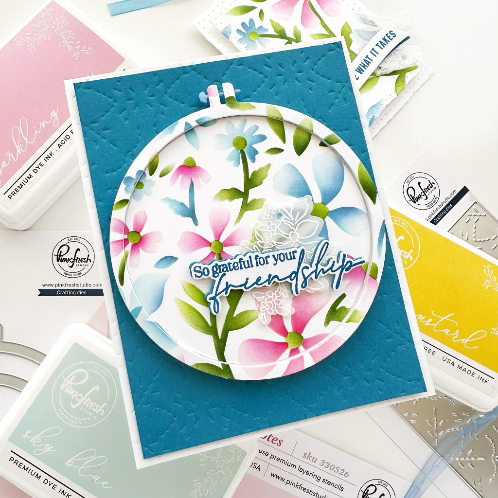 Wildflower Notes stencil