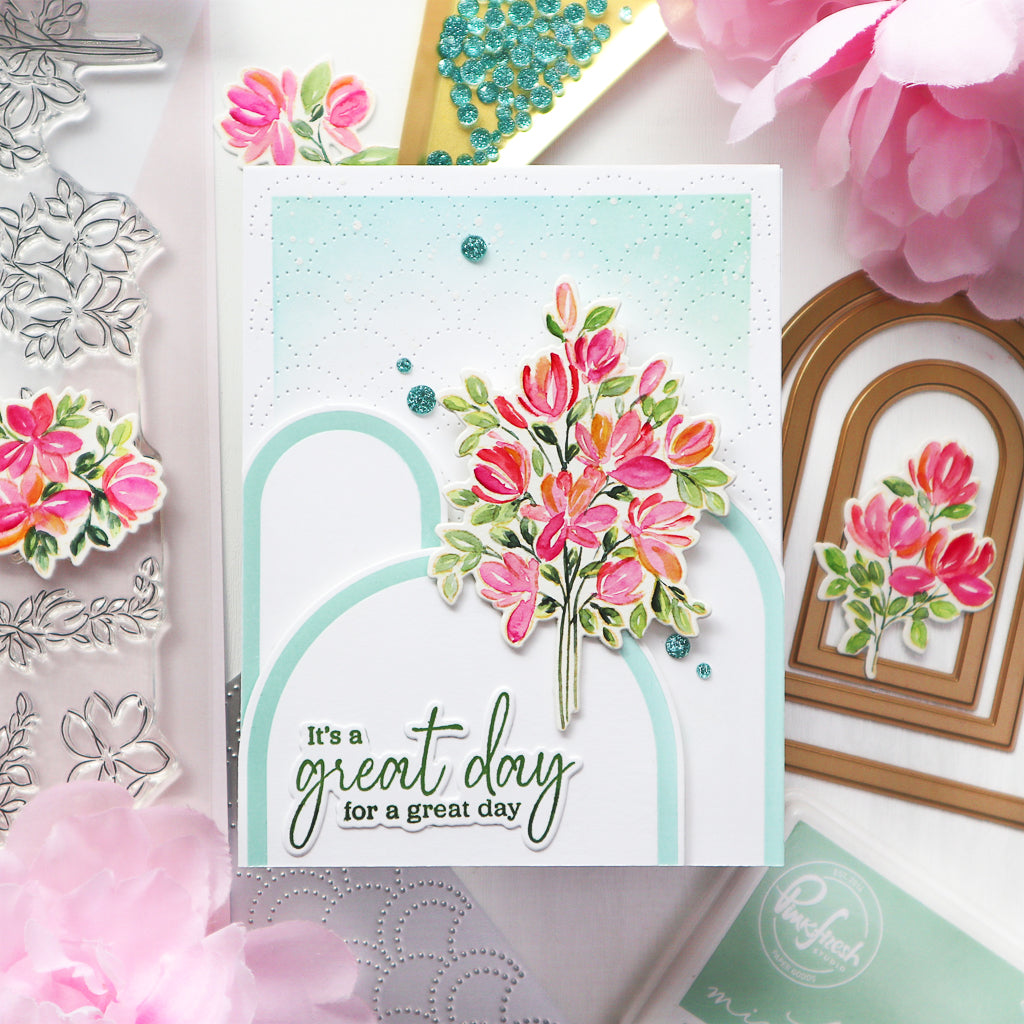 Artistic Magnolias stamp