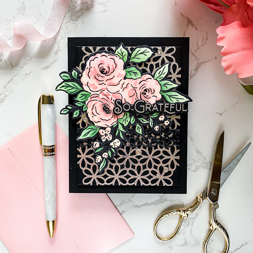 Floral Trio die