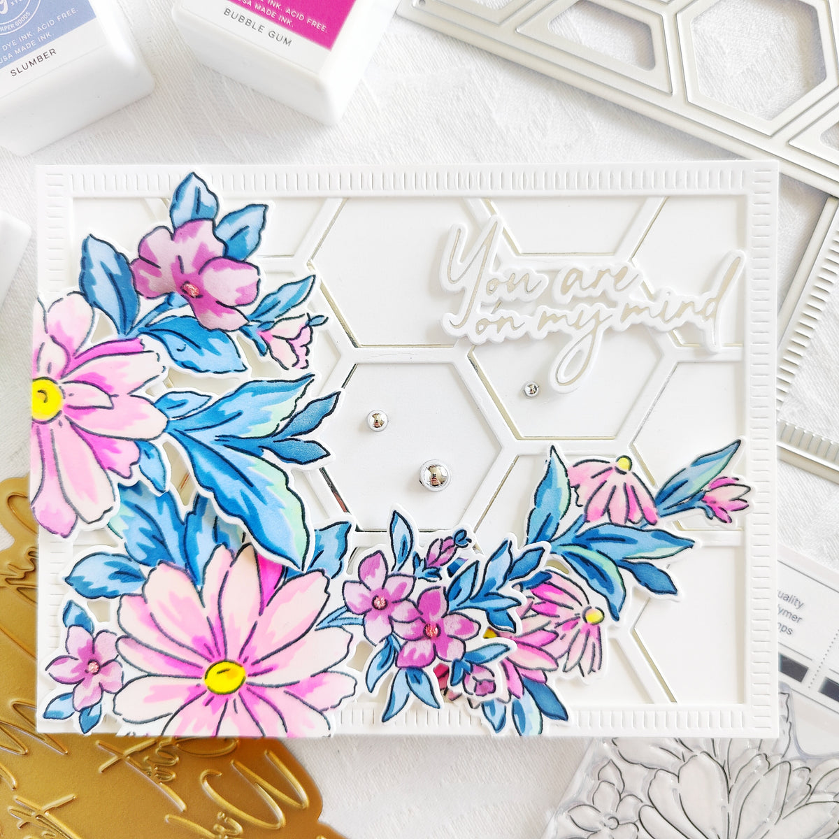 Painted Daisies layering stencil