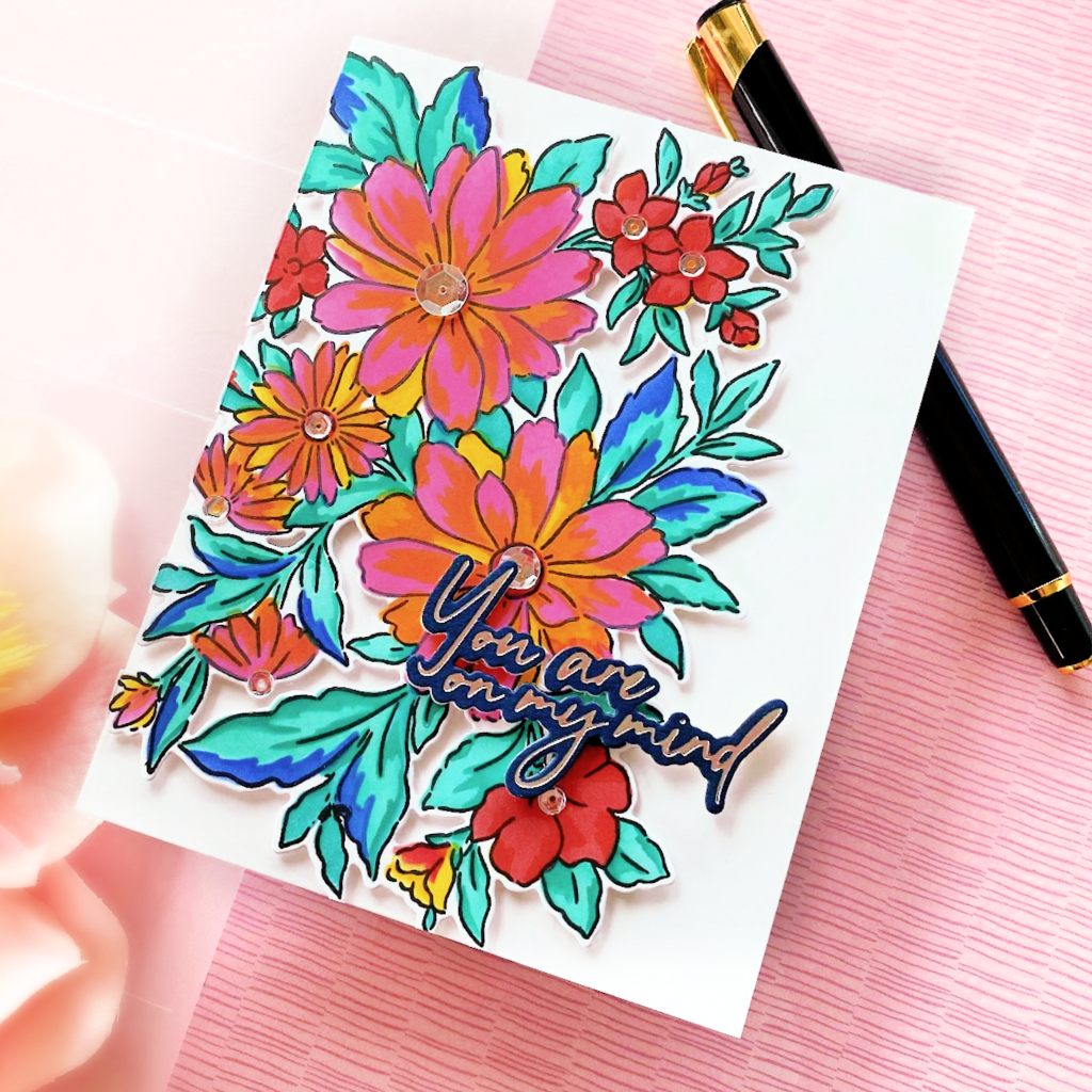 Painted Daisies layering stencil