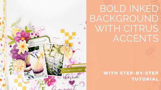 A Fresh Inked Background with Citrus Details | Susi Becerra