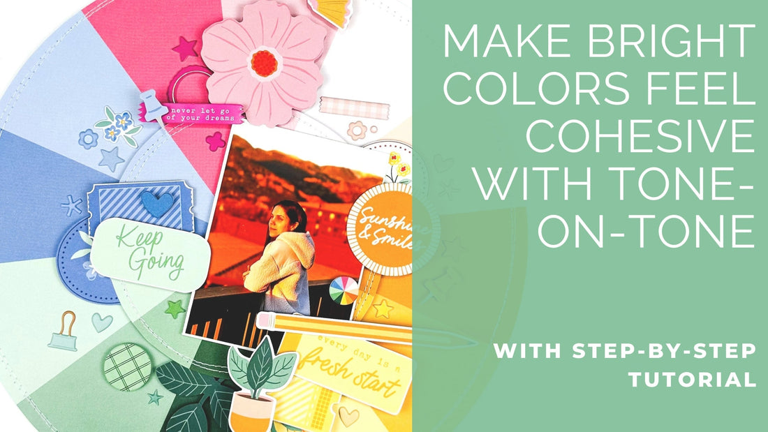 Creating a Colorful Layout with Tone-on-Tone Details | Karlla Dauer