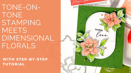 Tone-on-Tone Stamping Meets Dimensional Florals | Jody Morrow