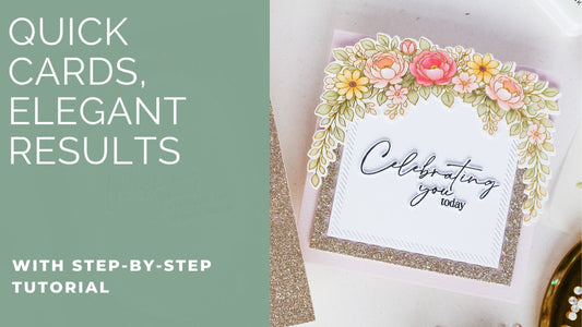Quick & Easy Elegant Washi Tape Cards | Kathleen Schmelz