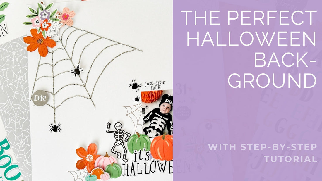 A Stitched Spider Web for Halloween | Susi Becerra
