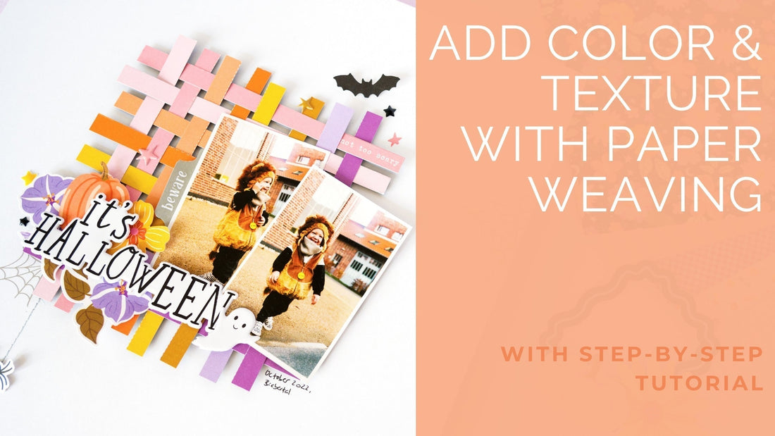 Custom Background with Paper Weaving | Kathleen Schmelz
