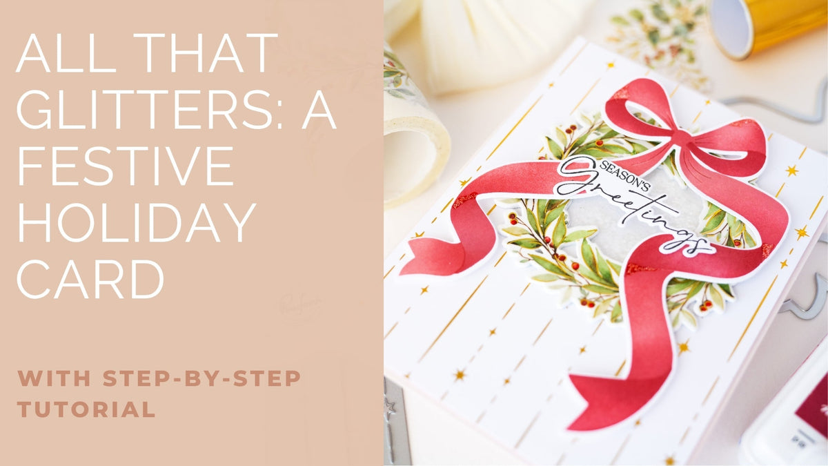 A Festive Shaker Card Full of Sparkle & Shine
