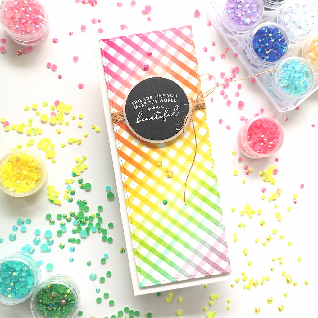 Rainbow Check Pattern┃Maria Peters