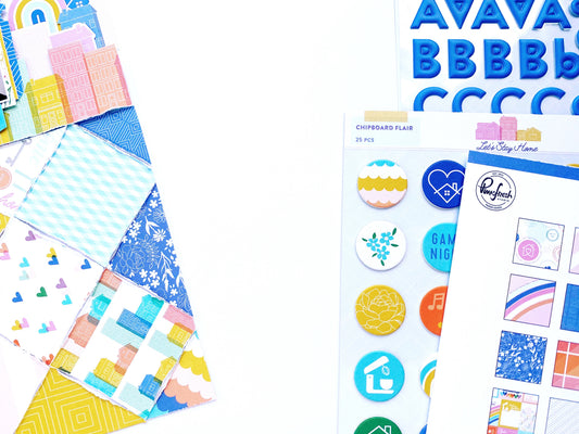 Scrapbook Layout Inspiration Using Let's Stay Home | Erica Thompson