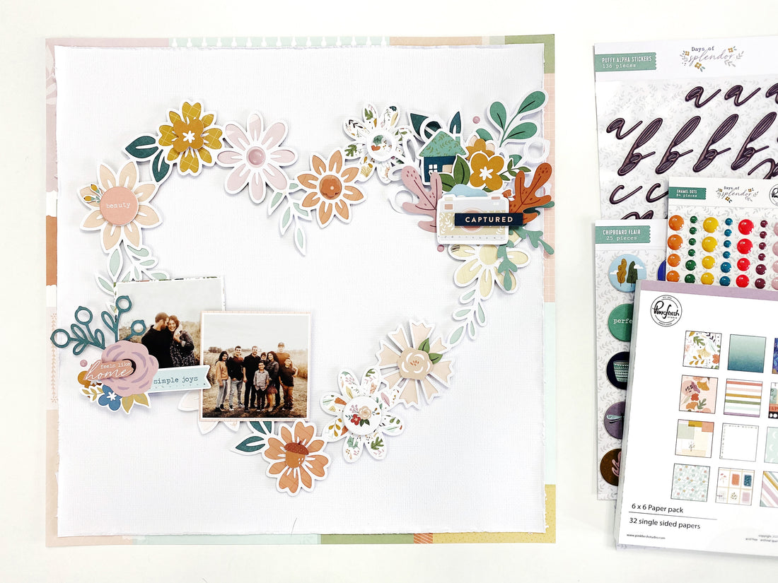 Daisy Heart Wreath with Days of Splendor | Erica Thompson