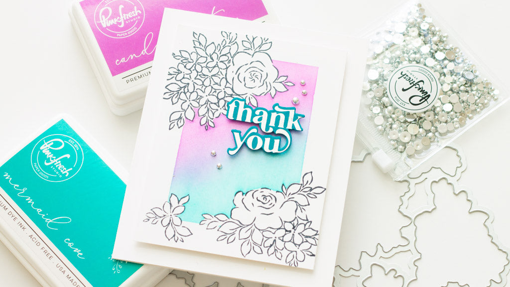 Floral Stamp Masking Card | Angela Simpson