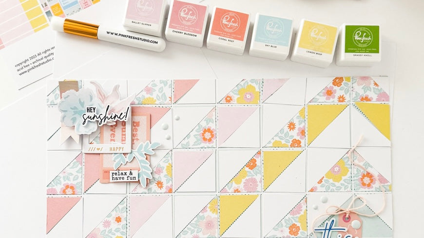 Sunshine on my mind 12x12 layout | Susi Becerra