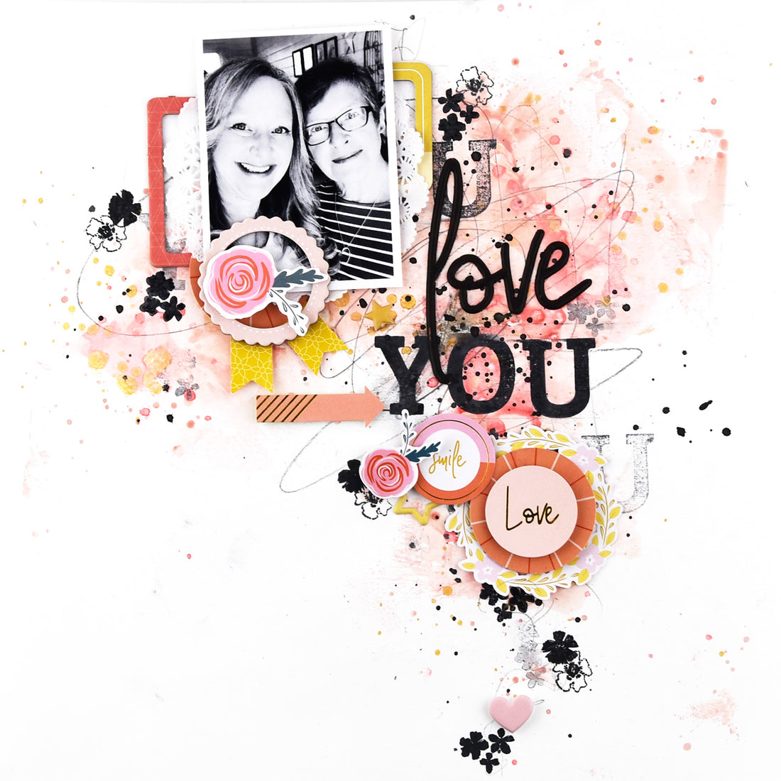 Joyful Day Memories and Mixed Media