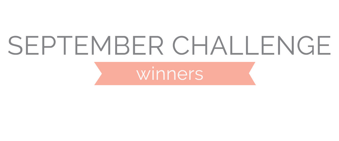 September Challenge Winners and Top 3