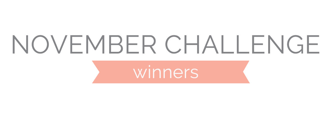 November 2019 Challenge Winners & Top 3