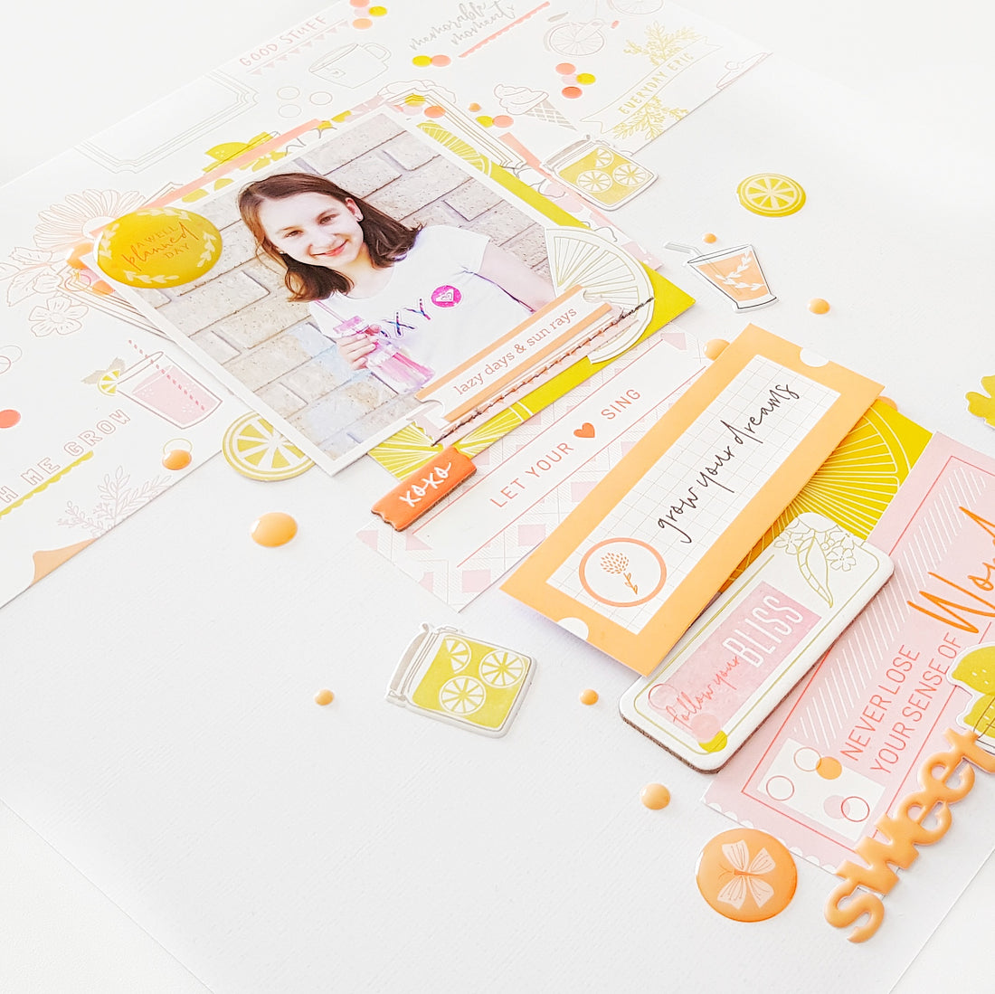Sweet Scrapbook Layouts for July with Amanda Baldwin