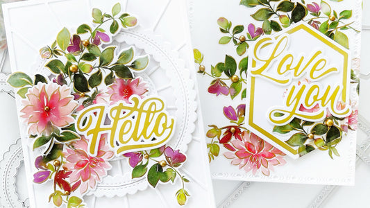 Elegant Dahlias & Foiled Sentiments | Dilay Nacar
