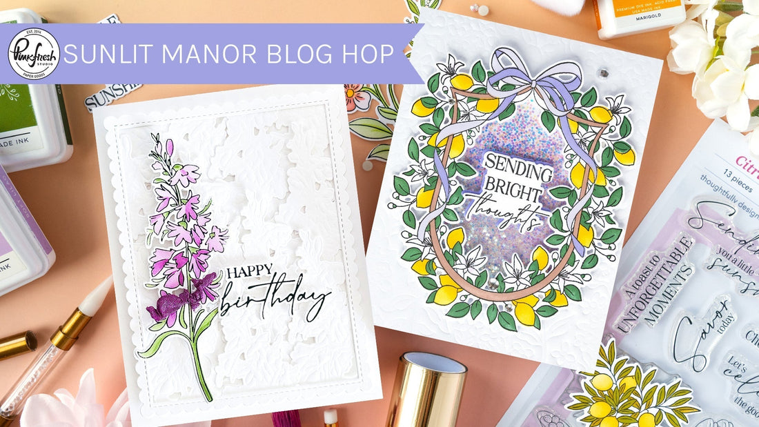 Shop The 'Sunlit Manor' Release | EasyBlend Grip Mats, Stamps, Dies, Stencils, & Press Plates!