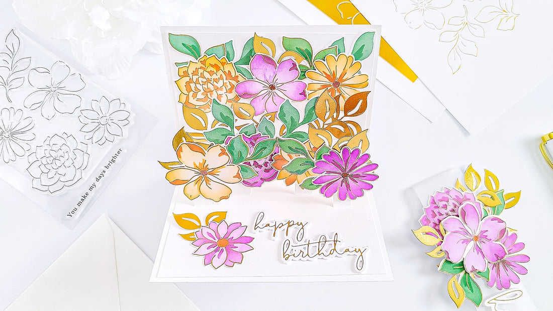 Brighter Days Pop-Up Birthday Card┃Yasmin Diaz