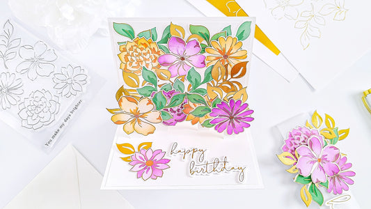 Brighter Days Pop-Up Birthday Card┃Yasmin Diaz