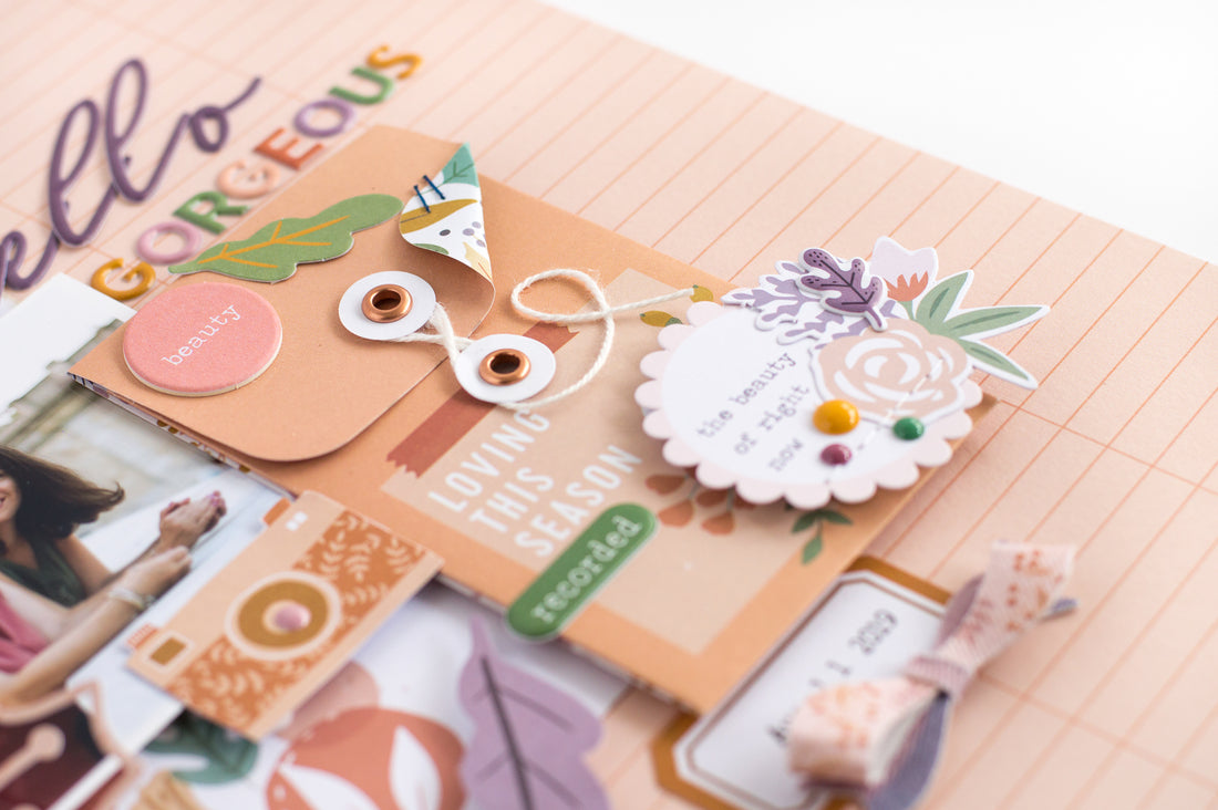 Fall Scrapbook Layout I Flora Farkas
