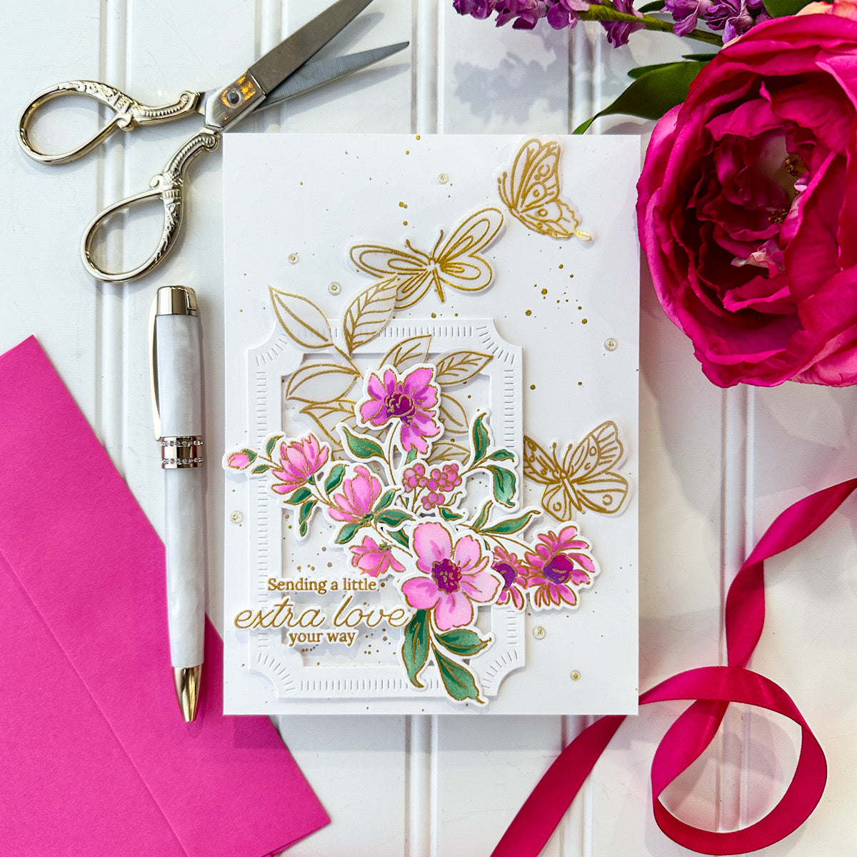 Artsy Floral stencil
