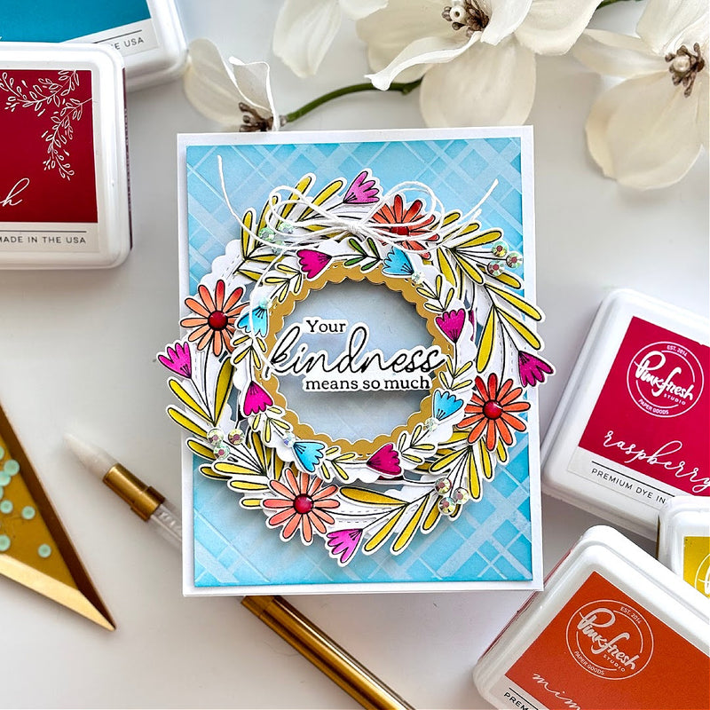 Berries & Blossoms cling stamp