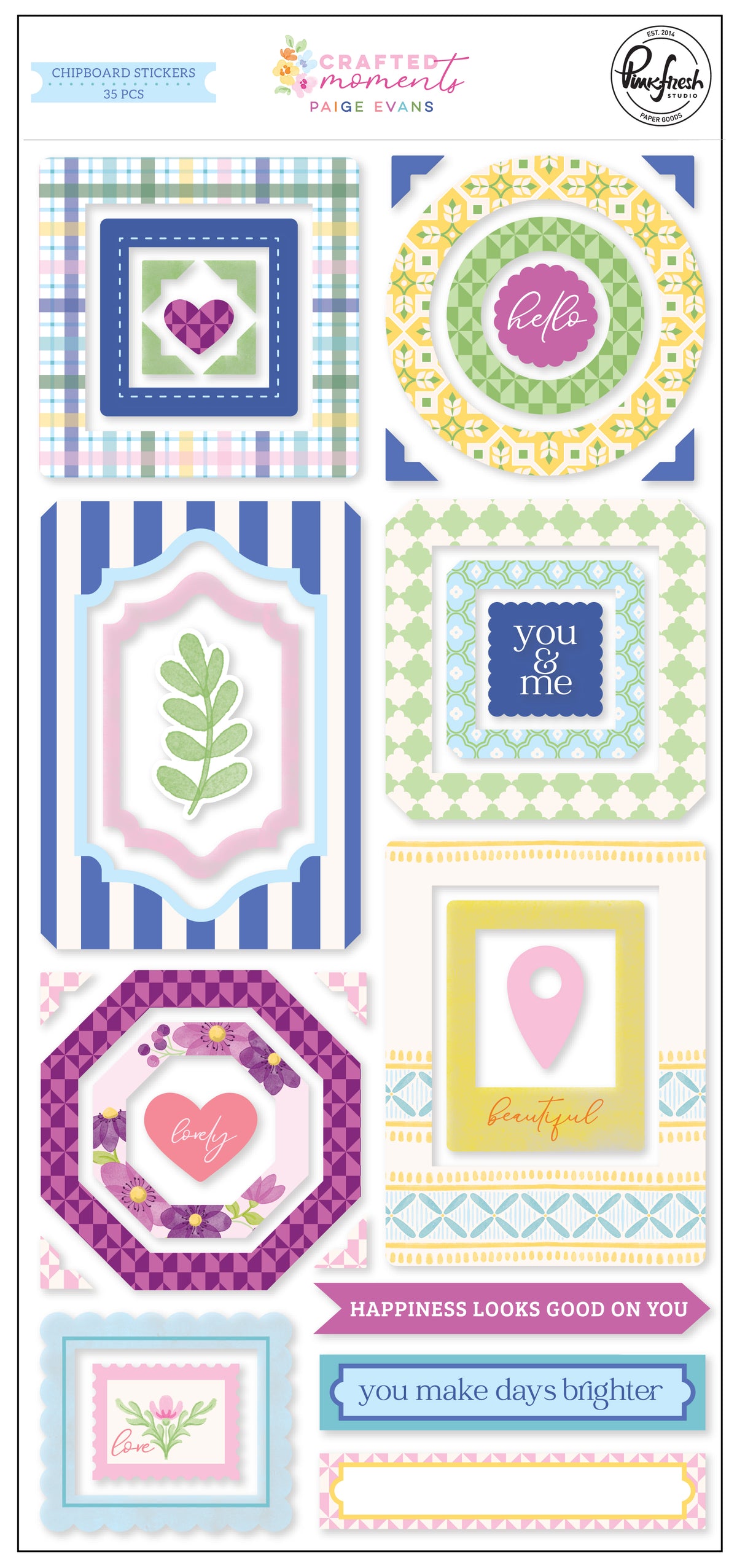 Crafted Moments: Chipboard Stickers