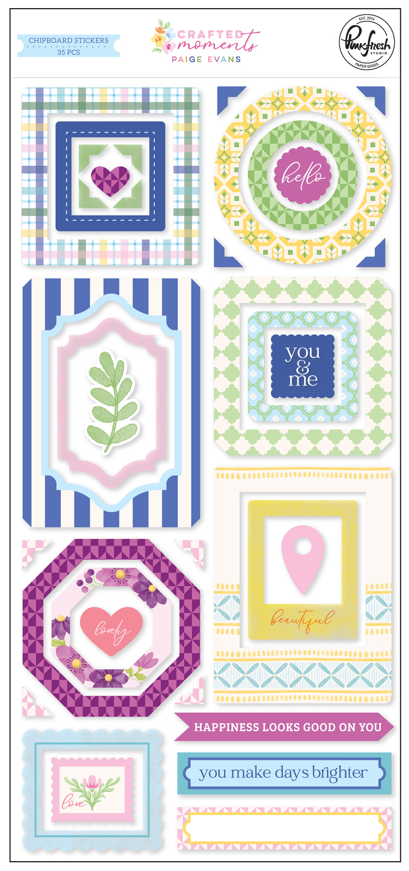 Crafted Moments: Chipboard Stickers