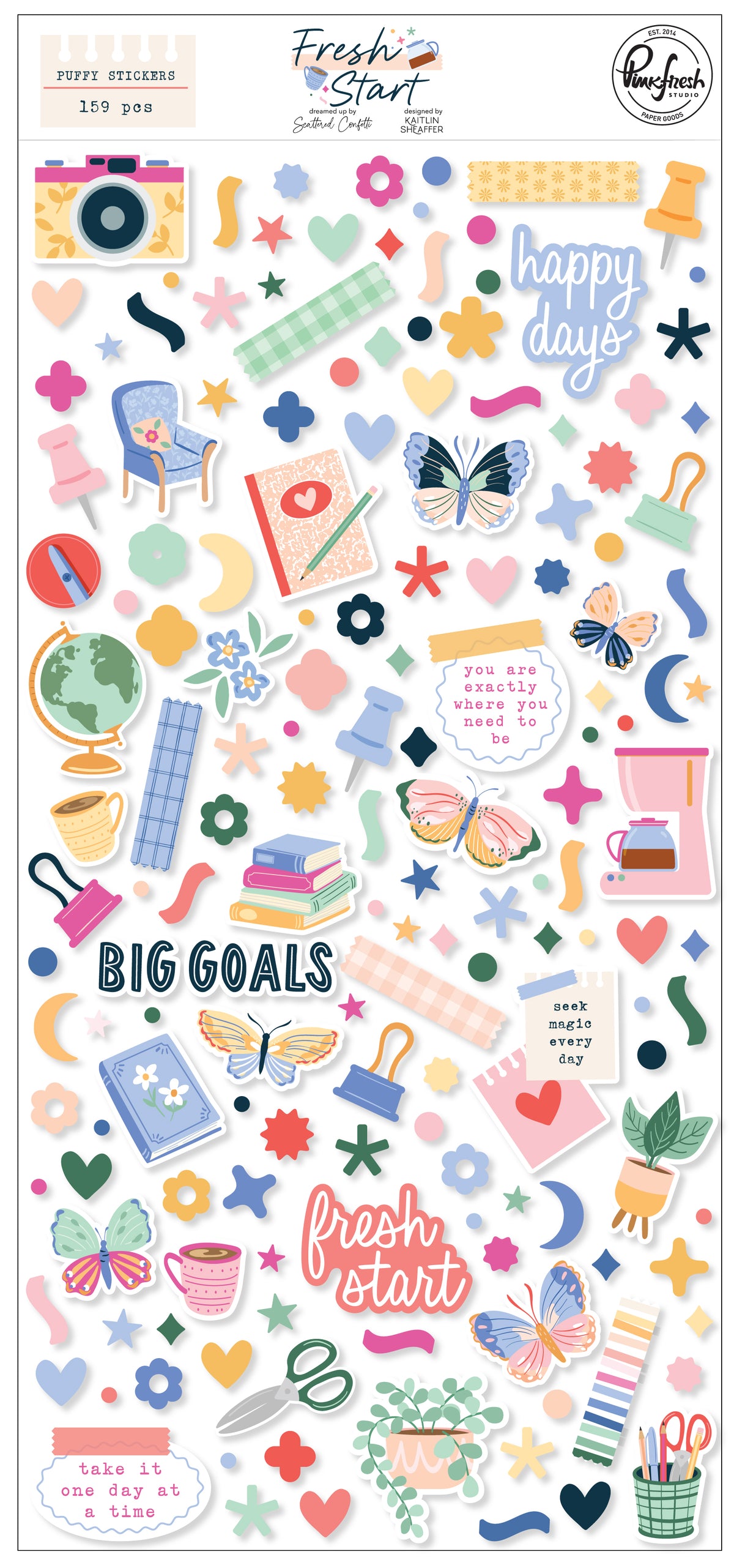 Fresh Start: Puffy Stickers