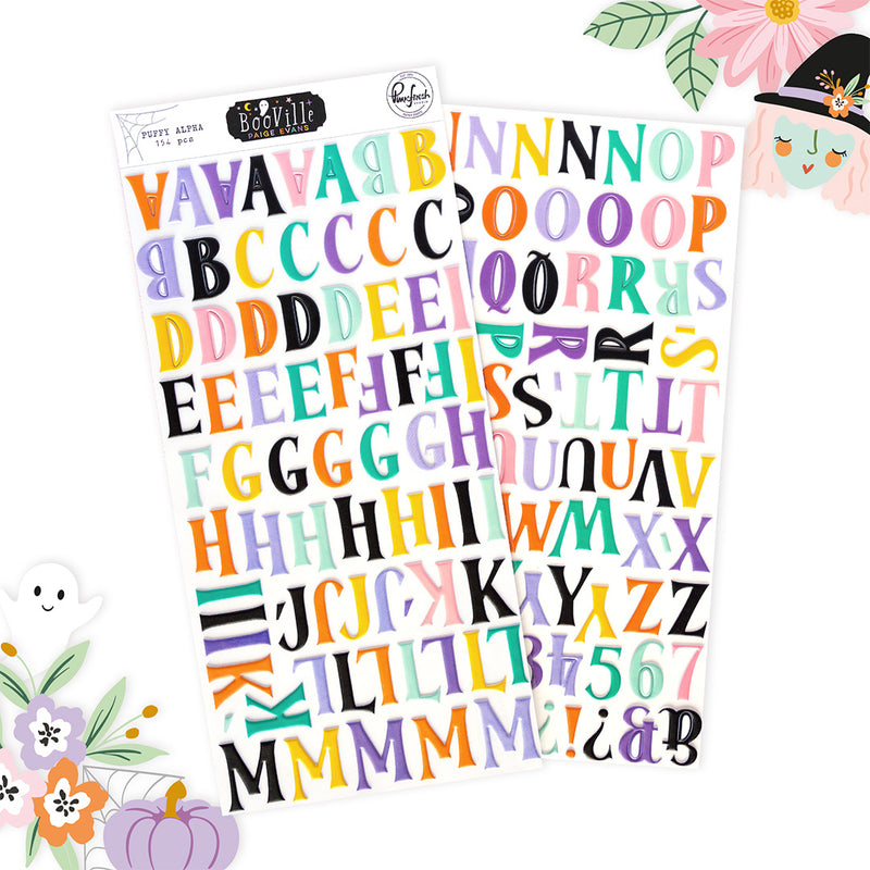 BooVille: Puffy Alpha Stickers