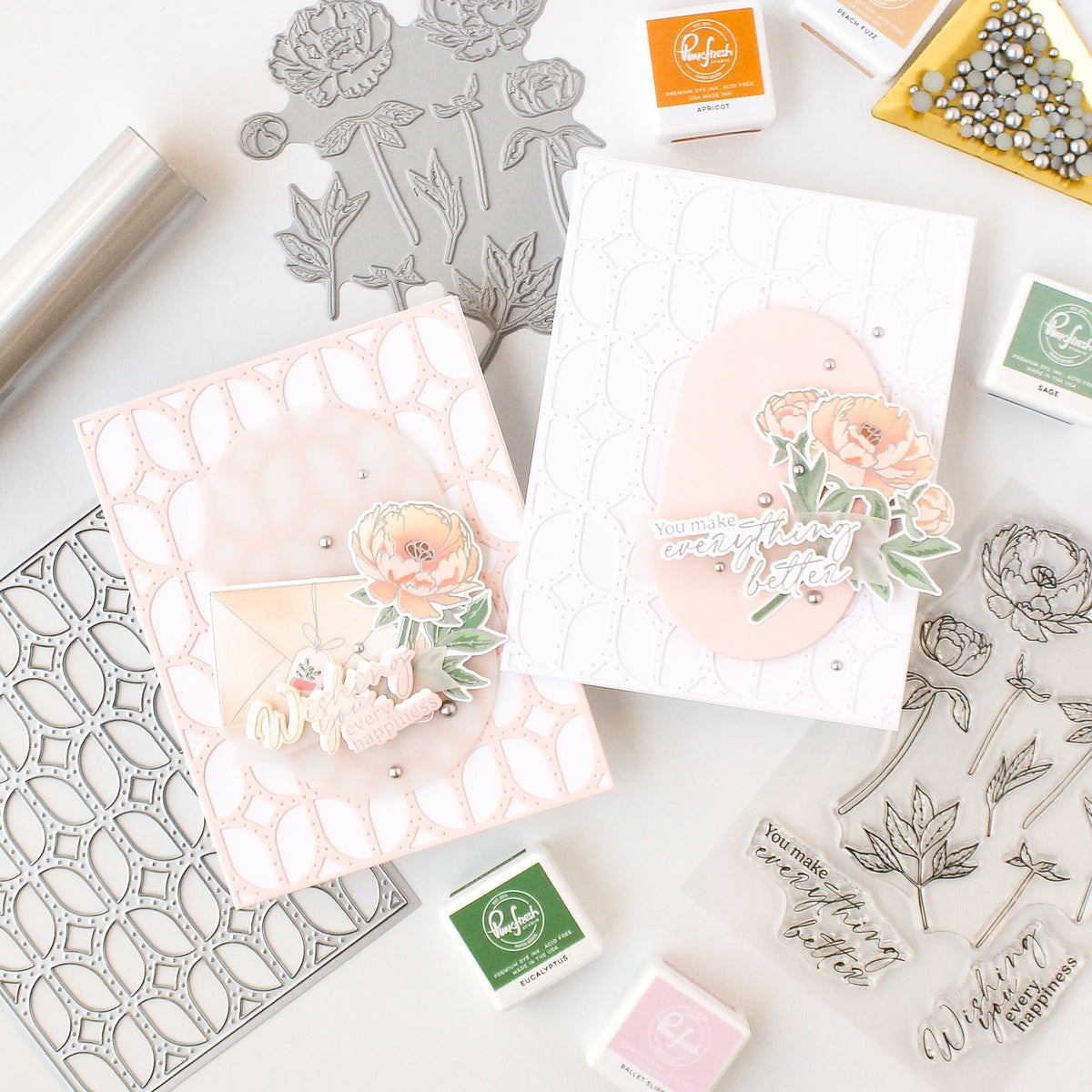 Blushing Blooms die