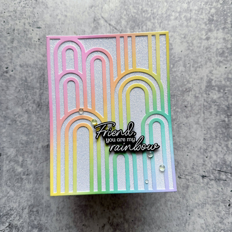 You Are My Rainbow stamp