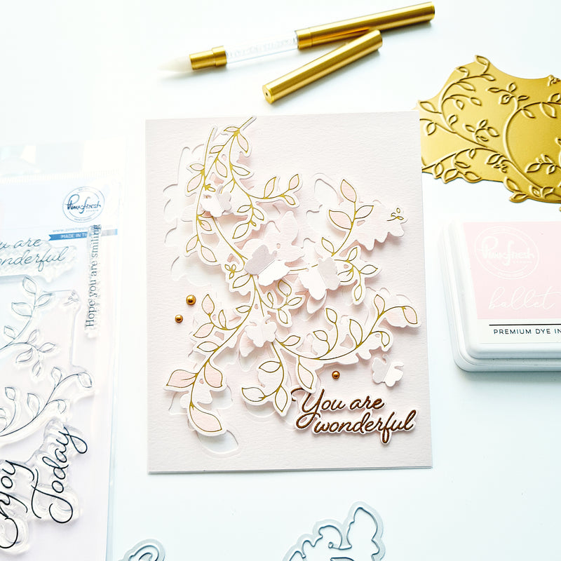 Delicate Foliage stencil