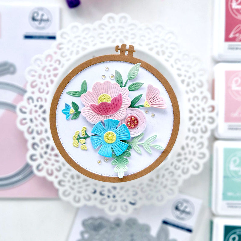 Embroidered Blooms die
